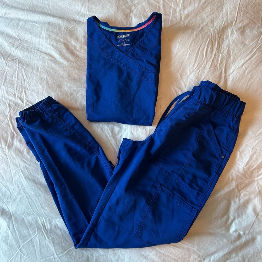 Blue scrubs